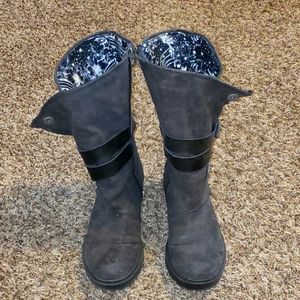 Gray blowfish boots size 8